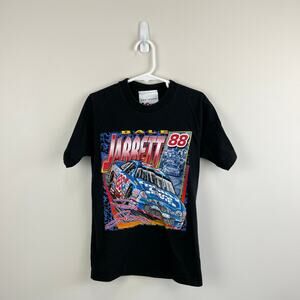 Vintage NASCAR Y2K Dale Jarrett 88 Quality Care Service Race Car T-Shirt S 6-8